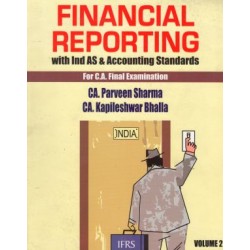 Financial Reporting With Ind AS And Accounting Standards For CA Final 27th Edn. 2016 In 2 Vols